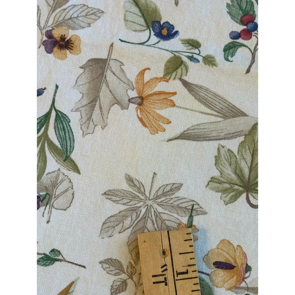 Longaberger Vintage Botanical Floral Cloth Napkins Set of 2